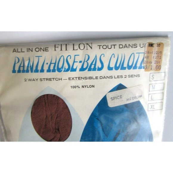 Vintage All in One Fit Lon Panti Hose - Canada New Old Stock Unopened 100% Nylon - Picture 3 of 5